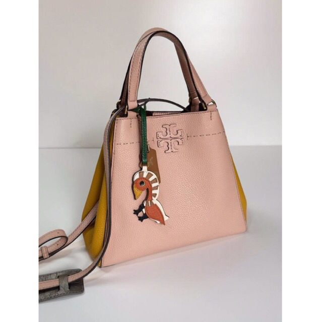 Tas Branded TB McGraw Bucket Bag Colorblock Leather PL