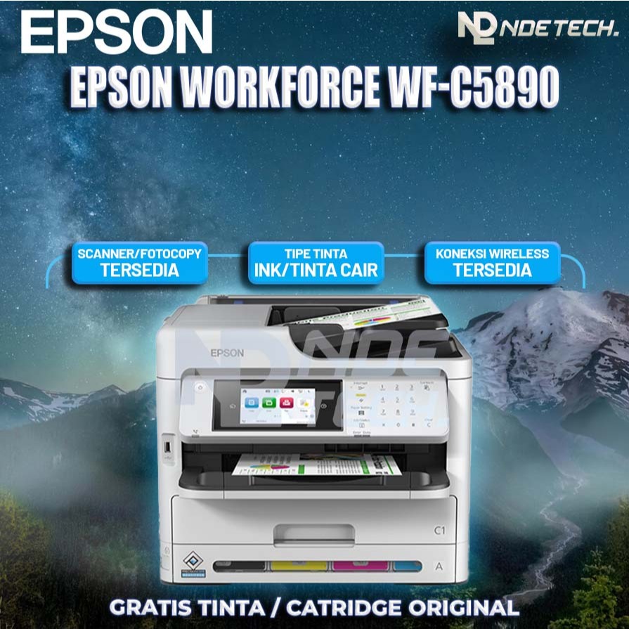 Printer Epson WorkForce WF-C5890 - Free Tinta Original