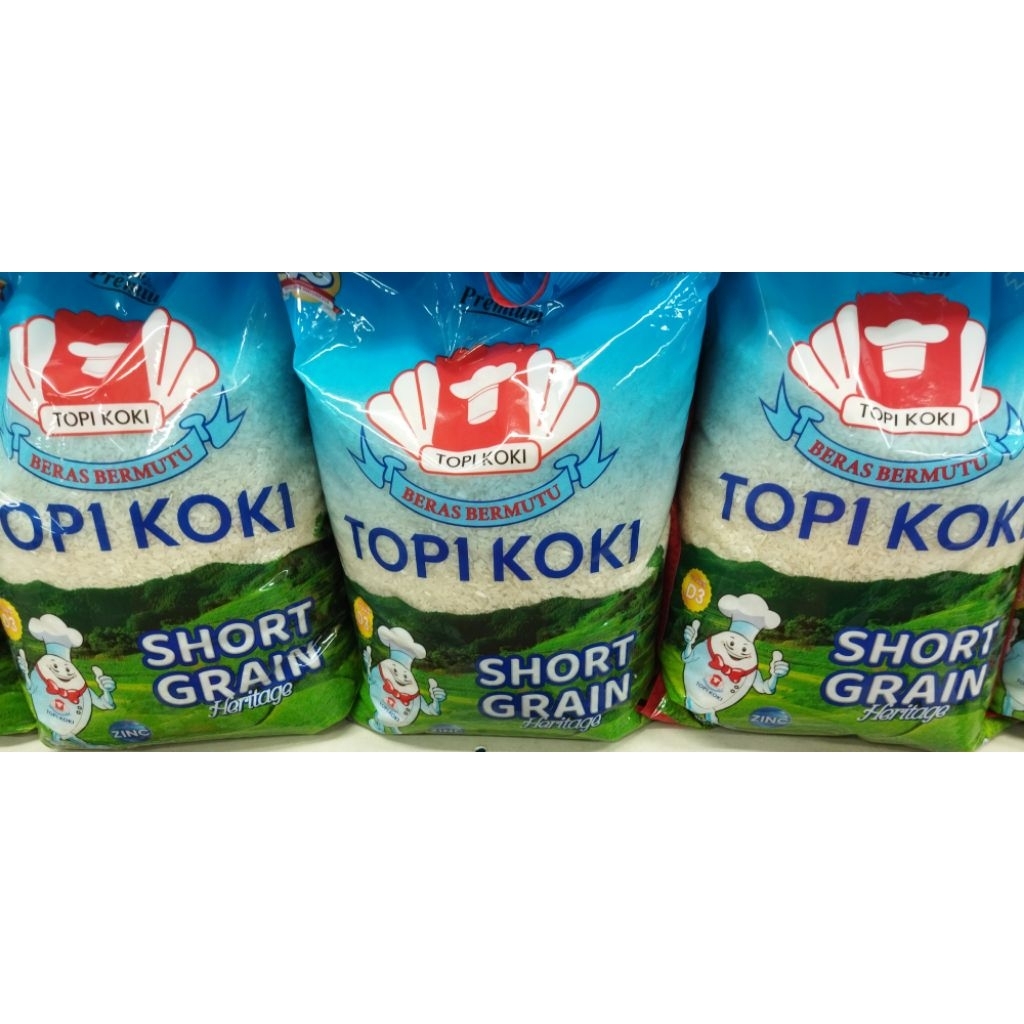 

BERAS CAP TOPI KOKI PREMIUM 5 KG KARUNG / BERAS CAP TOPI KOKI / BERAS PREMIUM TOPI KOKI / BERAS TOPI KOKI / BERAS TOPI KOKI KARUNG / TOPI KOKI / BERAS TOPI KOKI