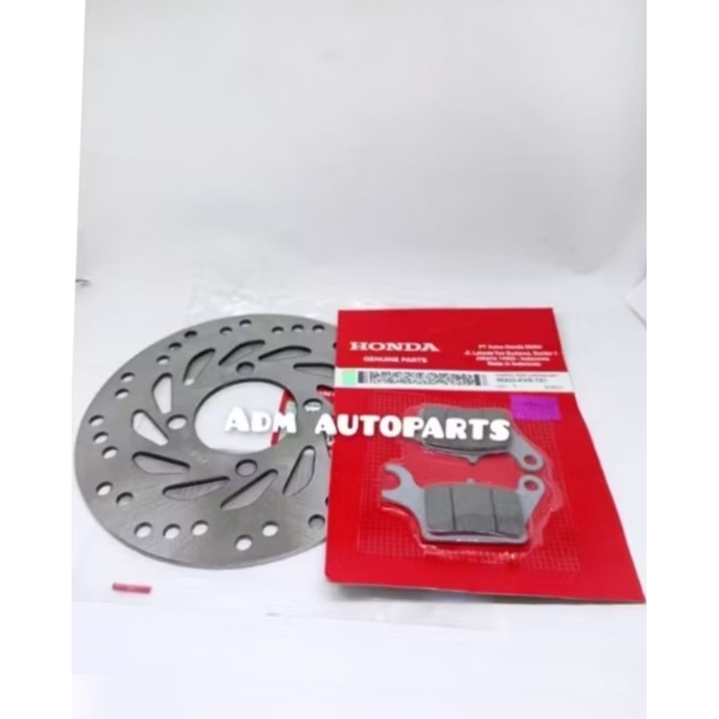 Piringan cakram depan KOJ + Kampas rem depan KVB Beat Deluxe 2020-2026 Beat street led 2020-2026  Sc