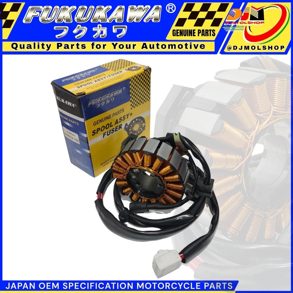Spull Assy Spull Pengapian Aerox 155 Kabel Panjang Original Fukukawa