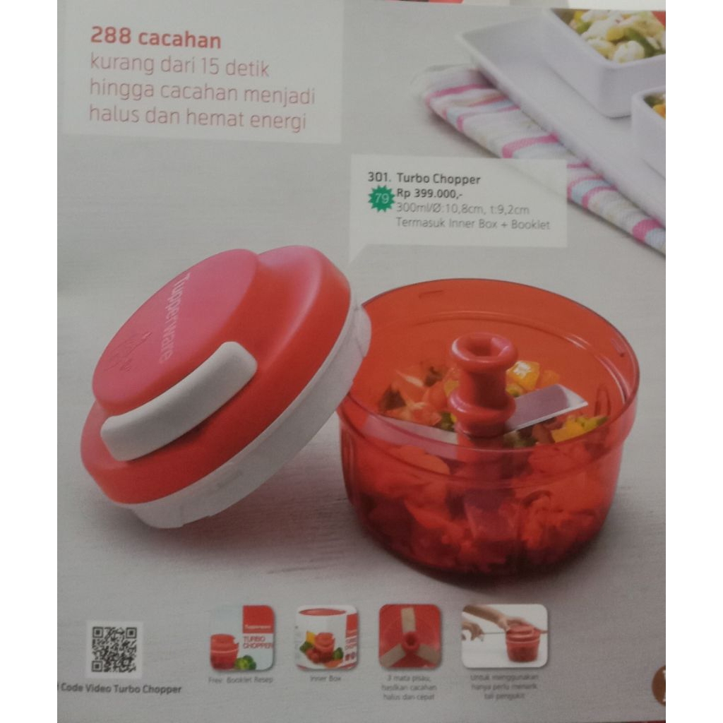 Tupperware Turbo Chopper Manual Merah