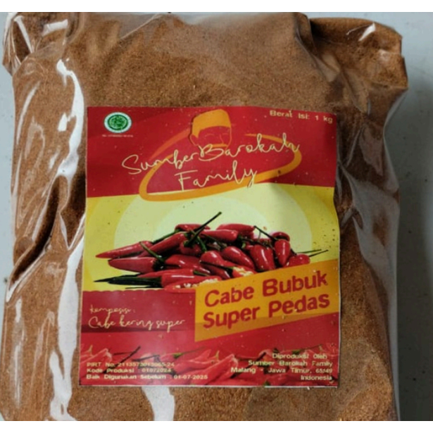 

CABE SUMBER BAROKAH 1 KG | BUBUK CABAI | BUMBU CABE | BUBUK CABE SUPER PEDAS