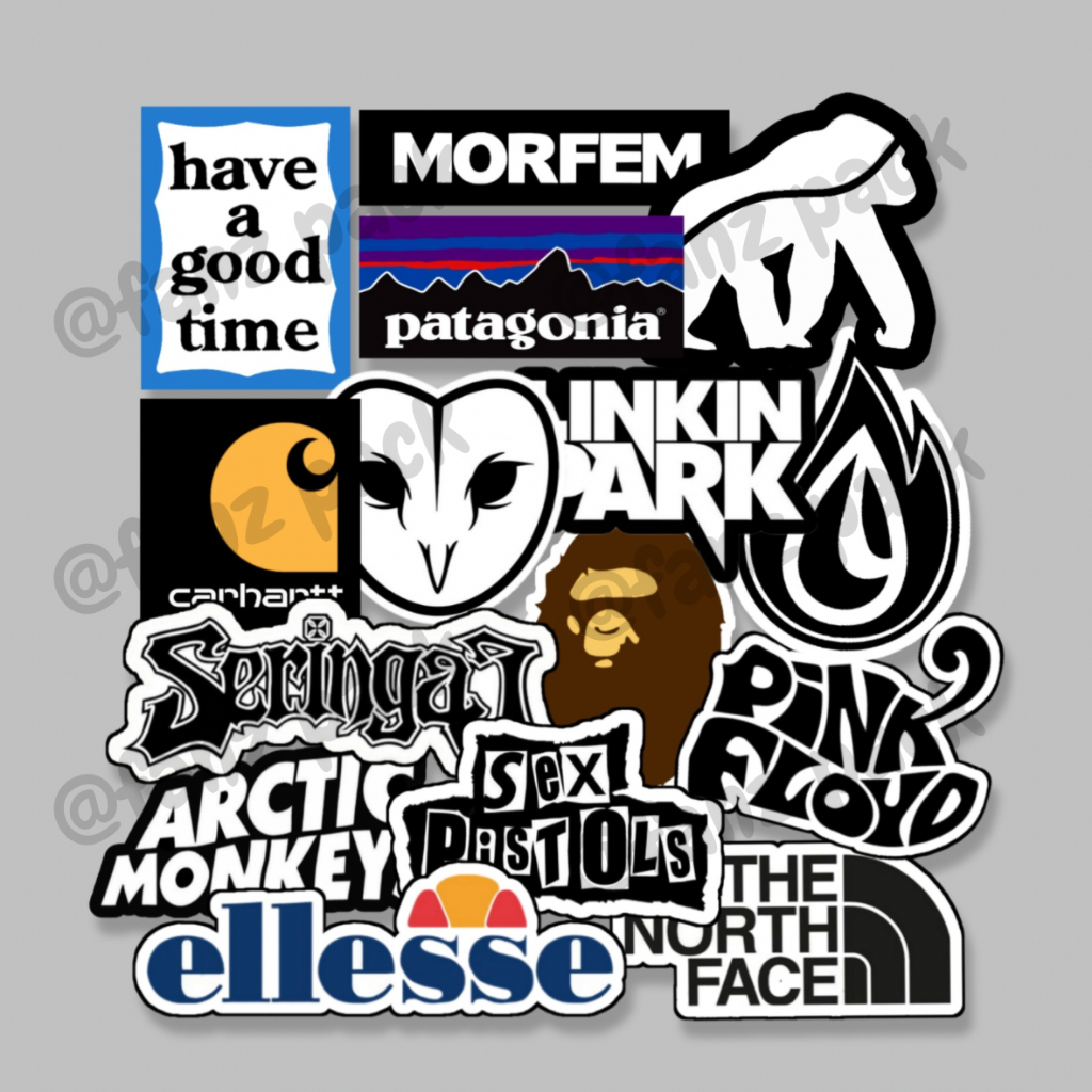 

STIKER BRAND, CASUAL FOOTBAL, BAND MUSIC, STIKER AESTHETIC, HELM, LAPTOP,CASE HP VOL 8