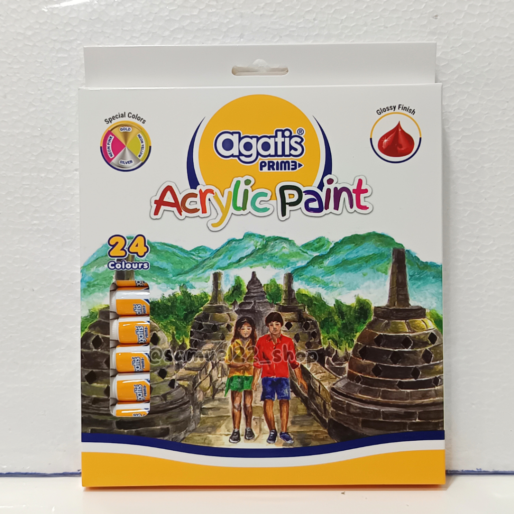 

Cat Akrilik / Acrylic Colors AGATIS PRIME 24 Warna 12 ml PPT-AC12-2401