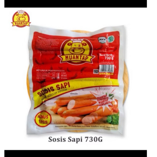 

Muantap Sosis Sapi Original 730gr