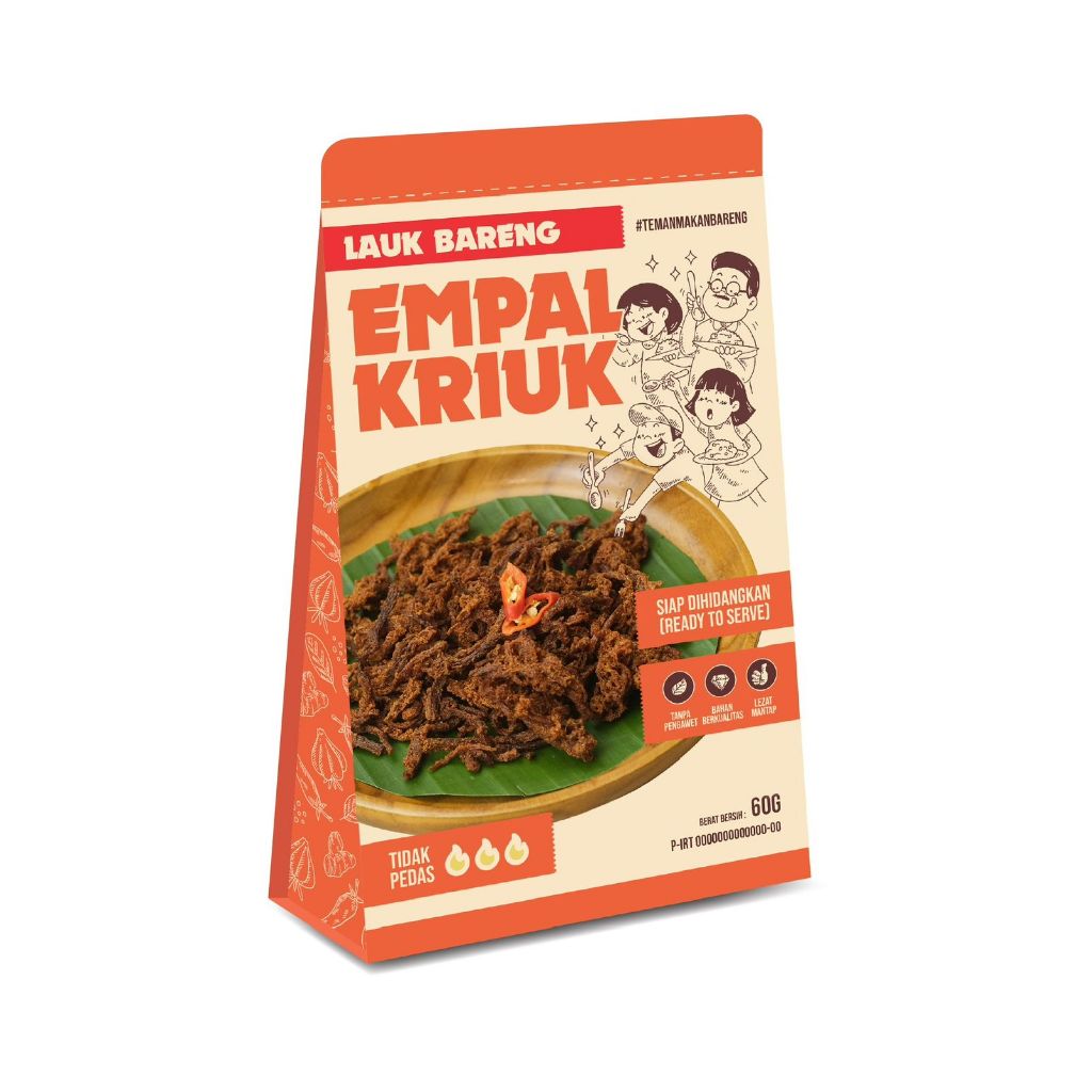 

Lauk Bareng Empal Kriuk siap dihidangkan 60g