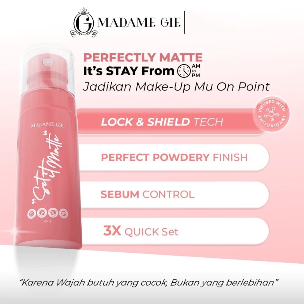 MADAME GIE Set It Matte Setting Spray