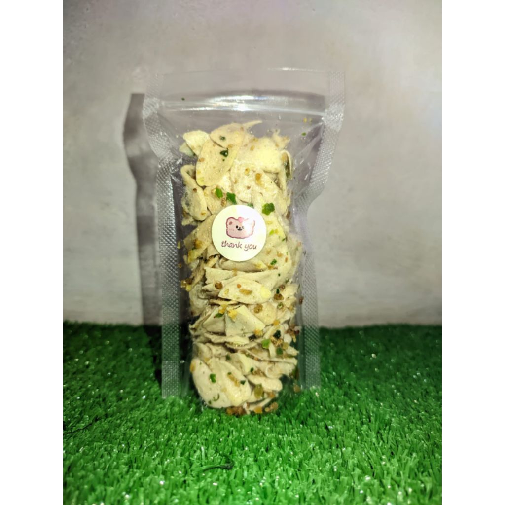 

Cemilan/snack ringan Basreng dan otak-otak pedas daun jeruk 250gr