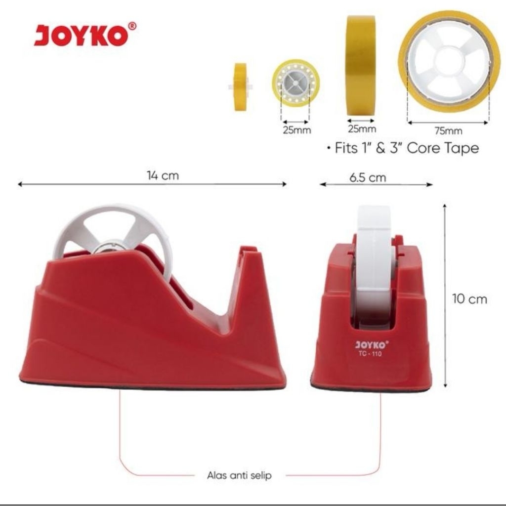 

TAPE CUTTER/TAPE DISPENSER JOYKO TC-110