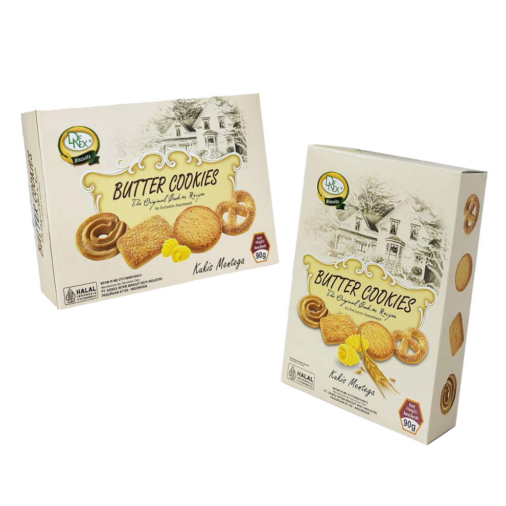 

Denex Butter Cookies Biscuits Kukis Mentega 90g
