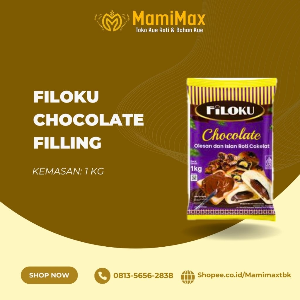 FILOKU CHOCOLATE FILLING 1 KG COKLAT FILLING FILOKU