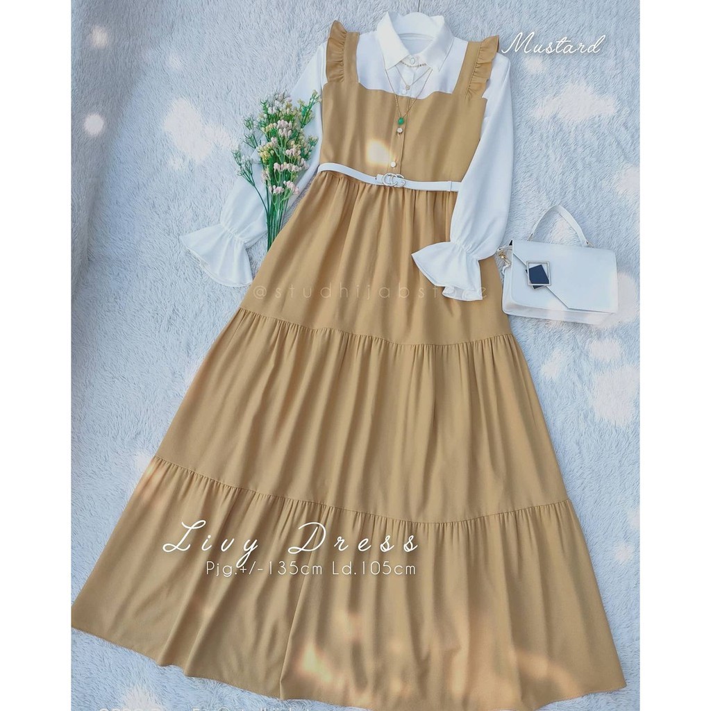 LIVY DRESS WANITA KOREAN STYLE / GAMIS KOREAN STYLE