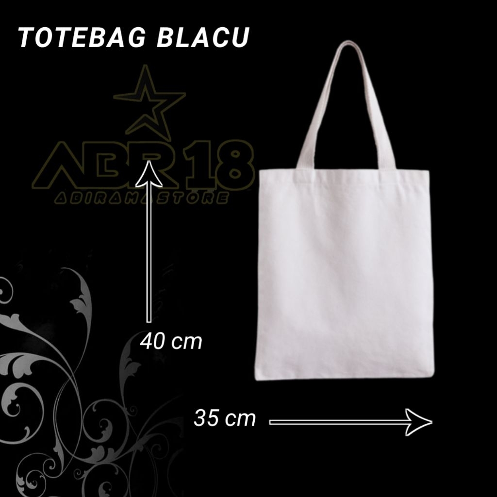 Totebag Putih Polos Tas Blacu Tote Bag Blacu Tas Souvenir Ready Stock