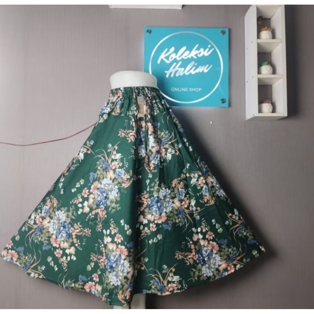 Rok payung motif bunga random