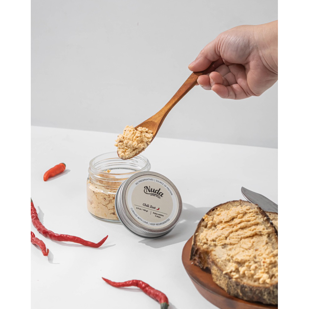 

Nuda Cottage Cheese Chili Zest | Keju Sehat Tinggi Protein Rendah Lemak Pedas Segar
