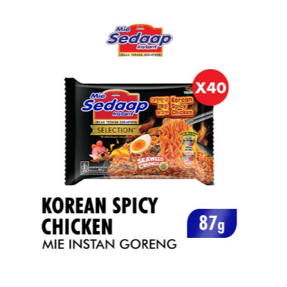 

Sedaap Mie Instan Korean Spicy Chicken Bag 87g