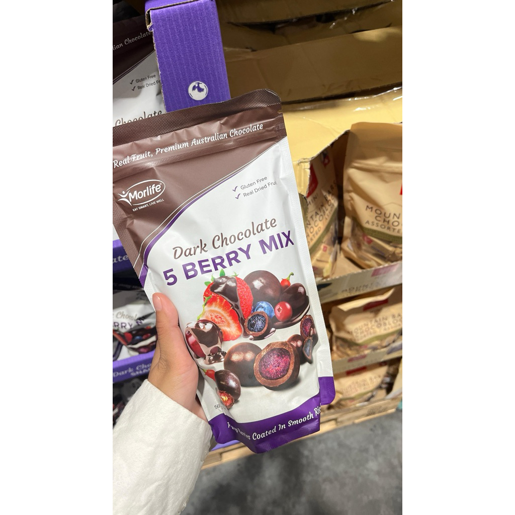 

Morlife Dark Chocolate 5 berry mix (567g)