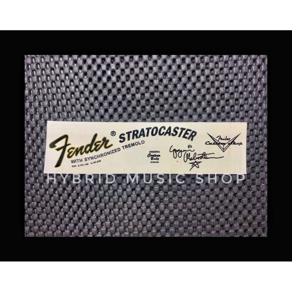 Decal Water Slide Fender Stratocaster Yngwie Malmsteen Signature Logo