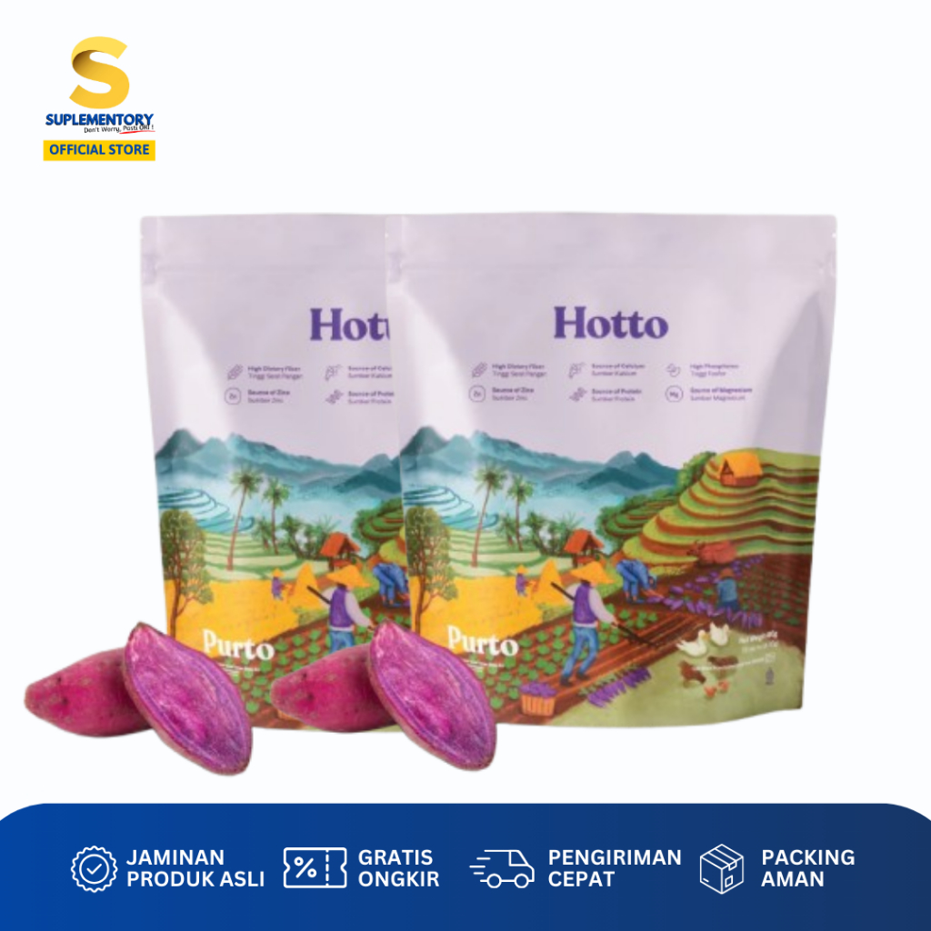 

Hotto Bundling 2 Pouch Purto Multigrain with Purple Potato