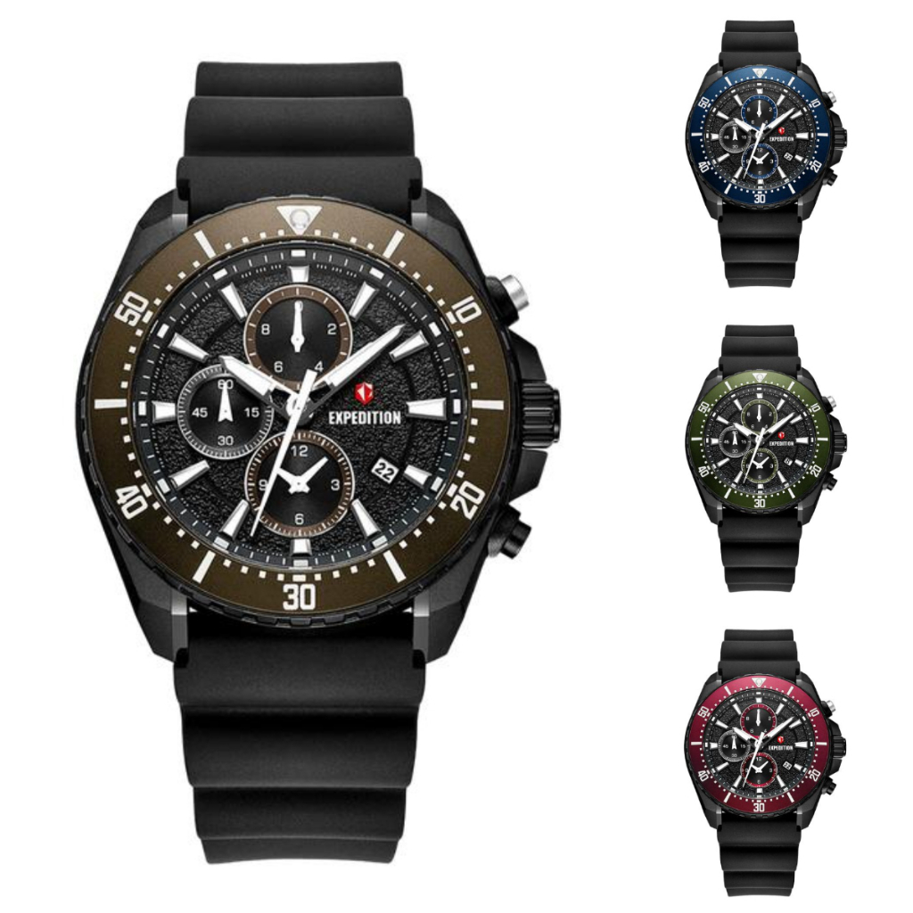 ORIGINAL Jam Tangan Pria Expedition Exp 6869 / Exp6869 / E 6869 / E6869 / 6869 Garansi Resmi 1 Tahun