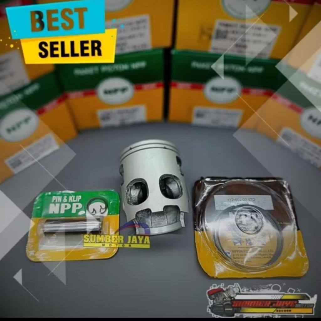 Piston kit seher npp Rxking Rxk rx-king npp ukuran OS 1,75_(175)_merk npp Berkualitas dan awet cocok
