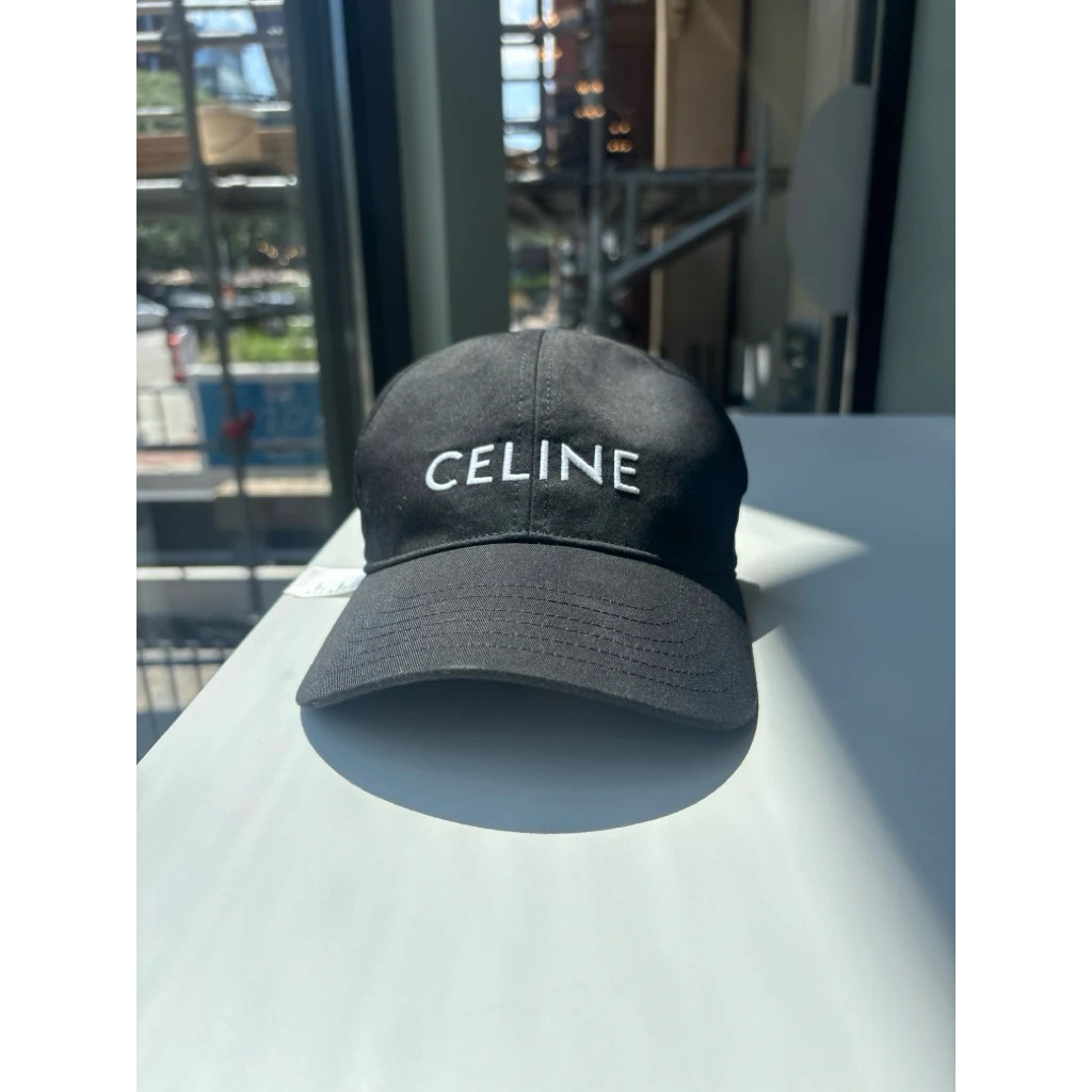 celine logo cap OG classic baseball cap second authentic 100%
