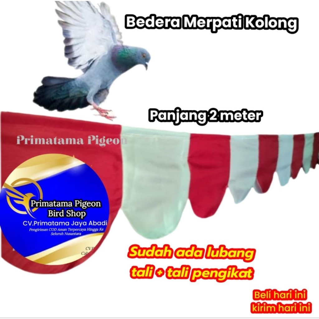 Bendera Latih Burung Merpati 2 meter Mainan Burung / Bendera Kolong Merpati