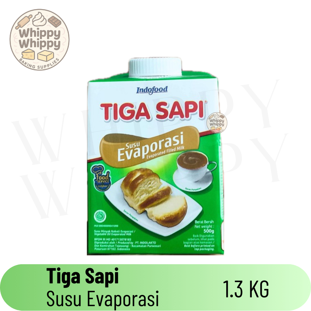 

Tiga Sapi Evaporated Milk 500 Gr Susu Evaporasi Indofood / Susu Evaporasi 3 sapi