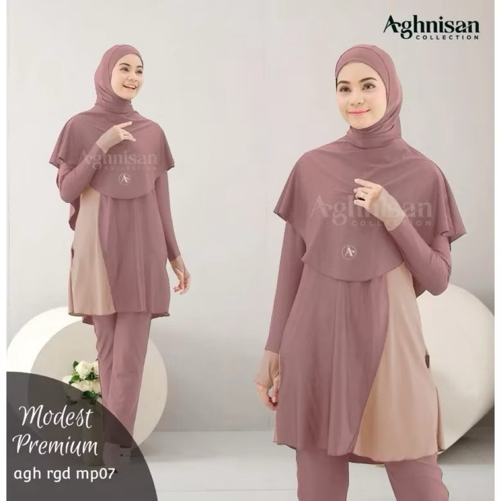 SETELAN SUPER JUMBO BAJU RENANG MUSLIMAH SET ATASAN BAWAHAN