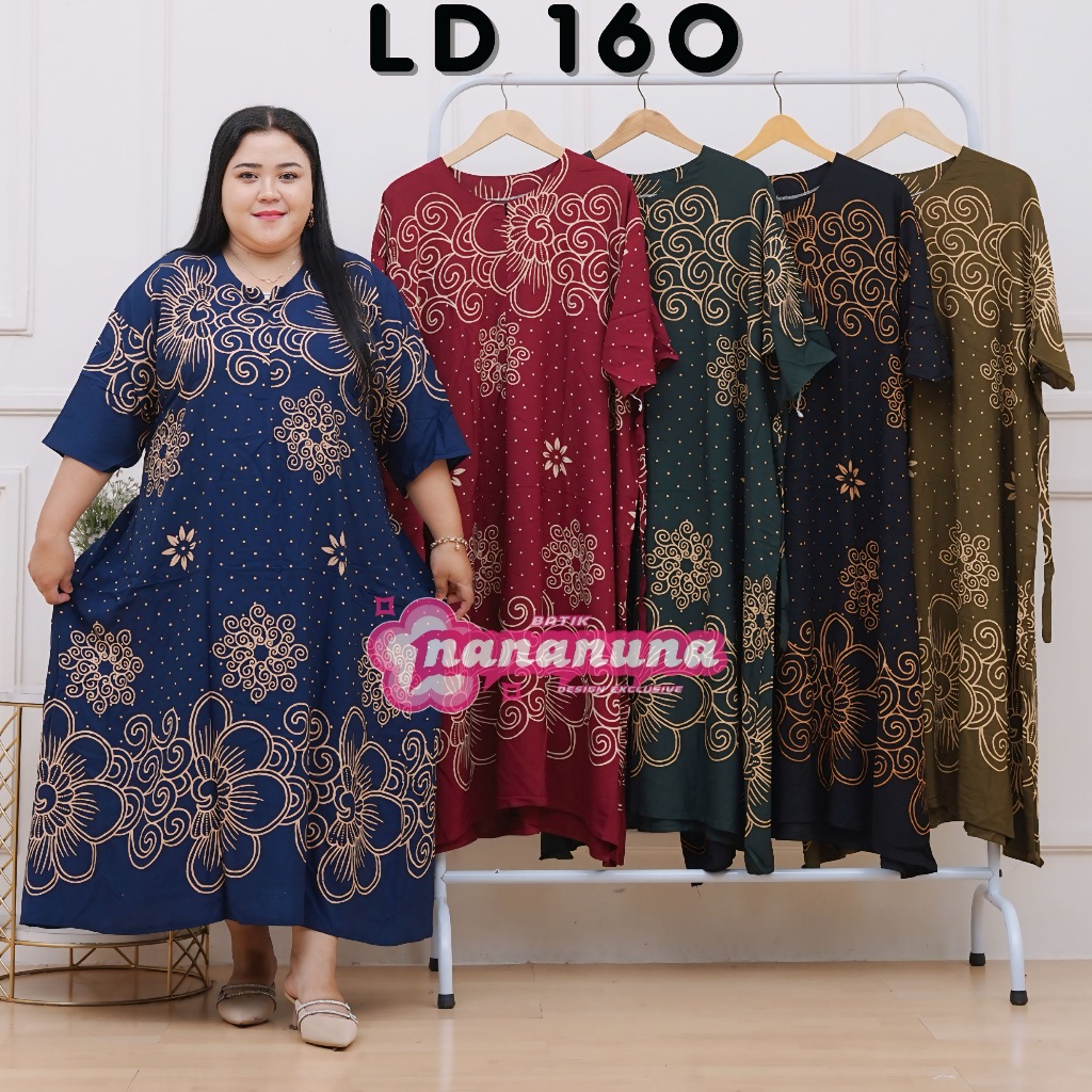 daster jumbo terbaru LD 160 cm elegan model kekinian premium adem solehot