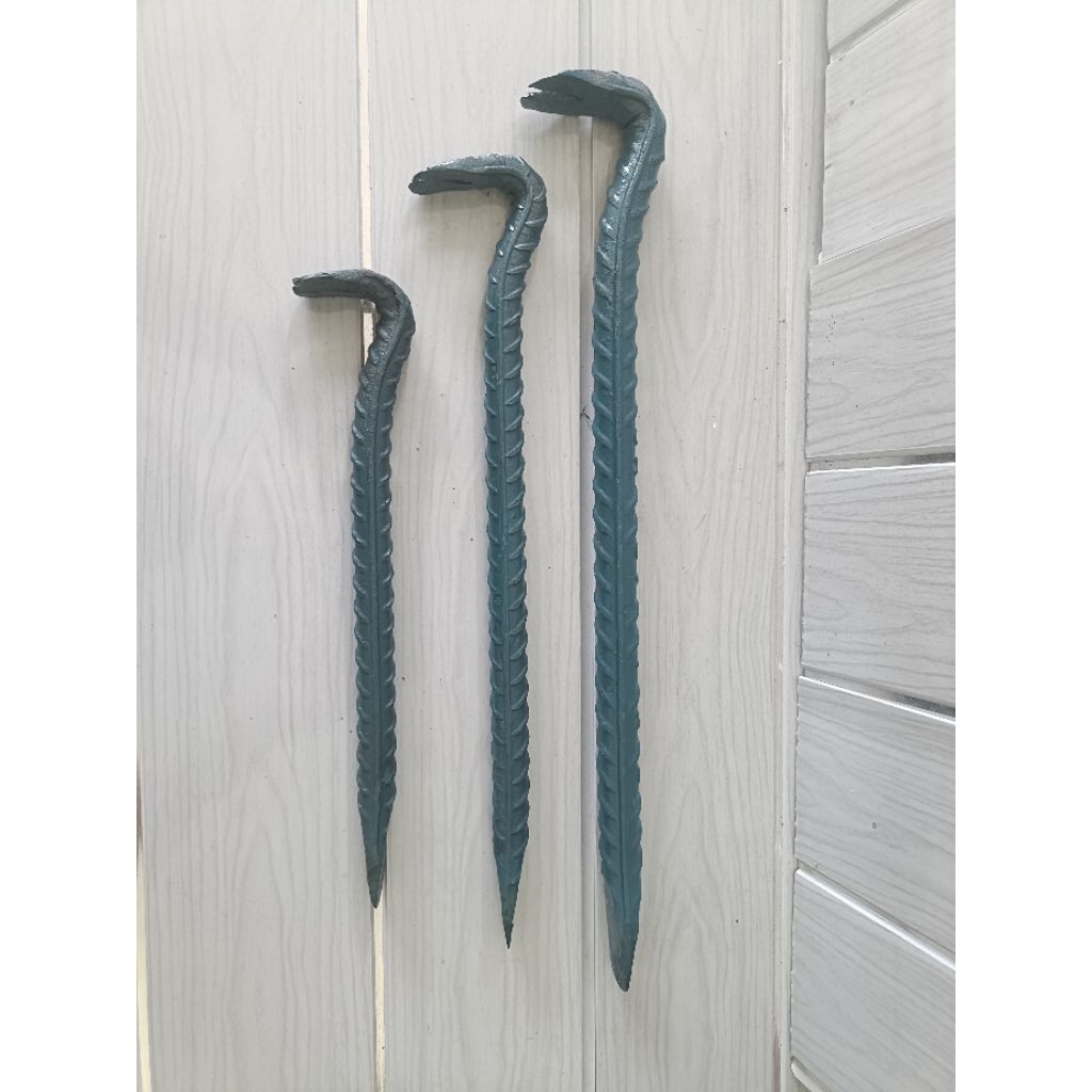 PAKET HEMAT 3BIJI,LINGGIS CUKIL PAKU/KUBUT CUKIL PAKU/LINGGIS DODOS TEMBOK BESI ULIR 16MM P.30CM DAN