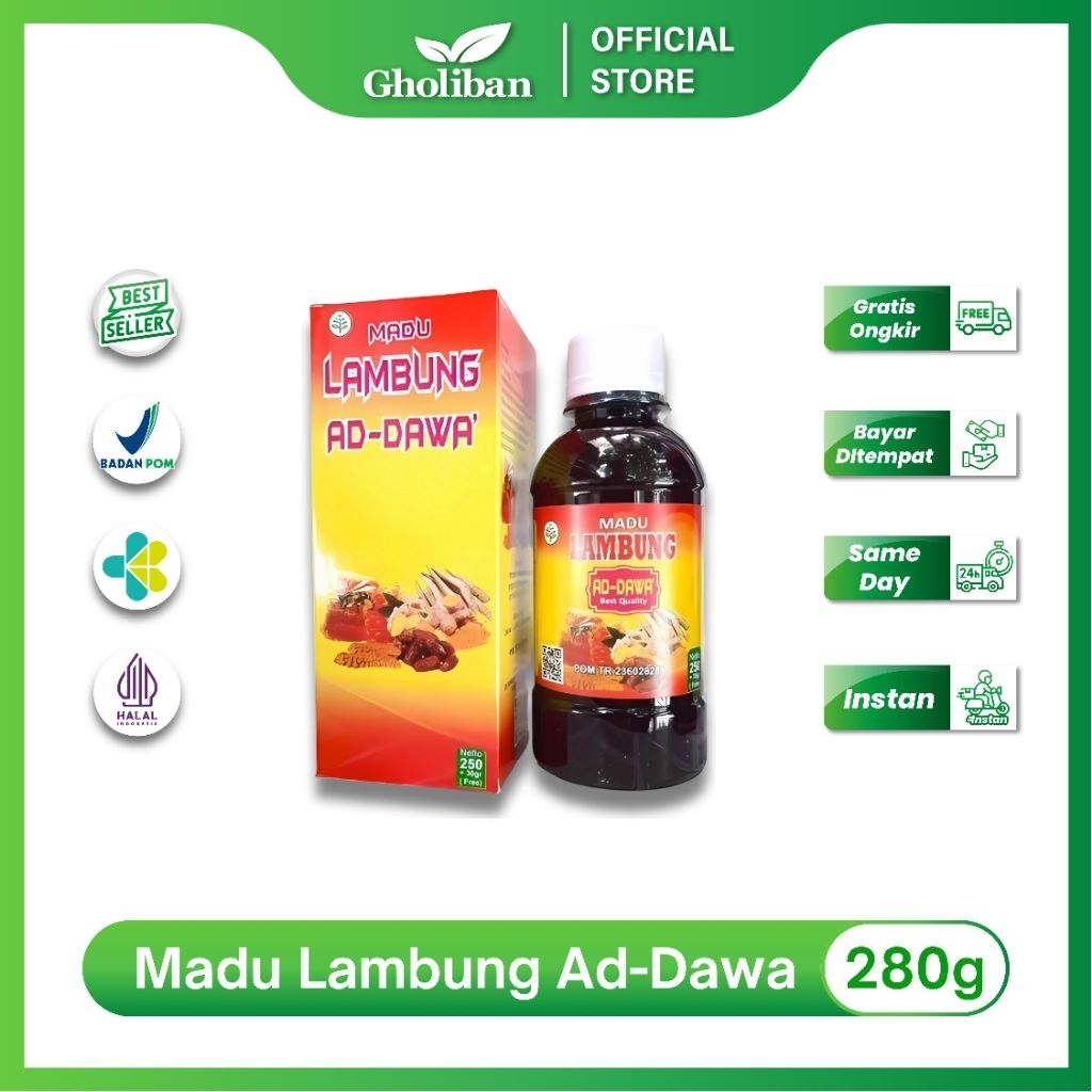 

Madu Lambung Addawa 280g Madu Sehat Lambung