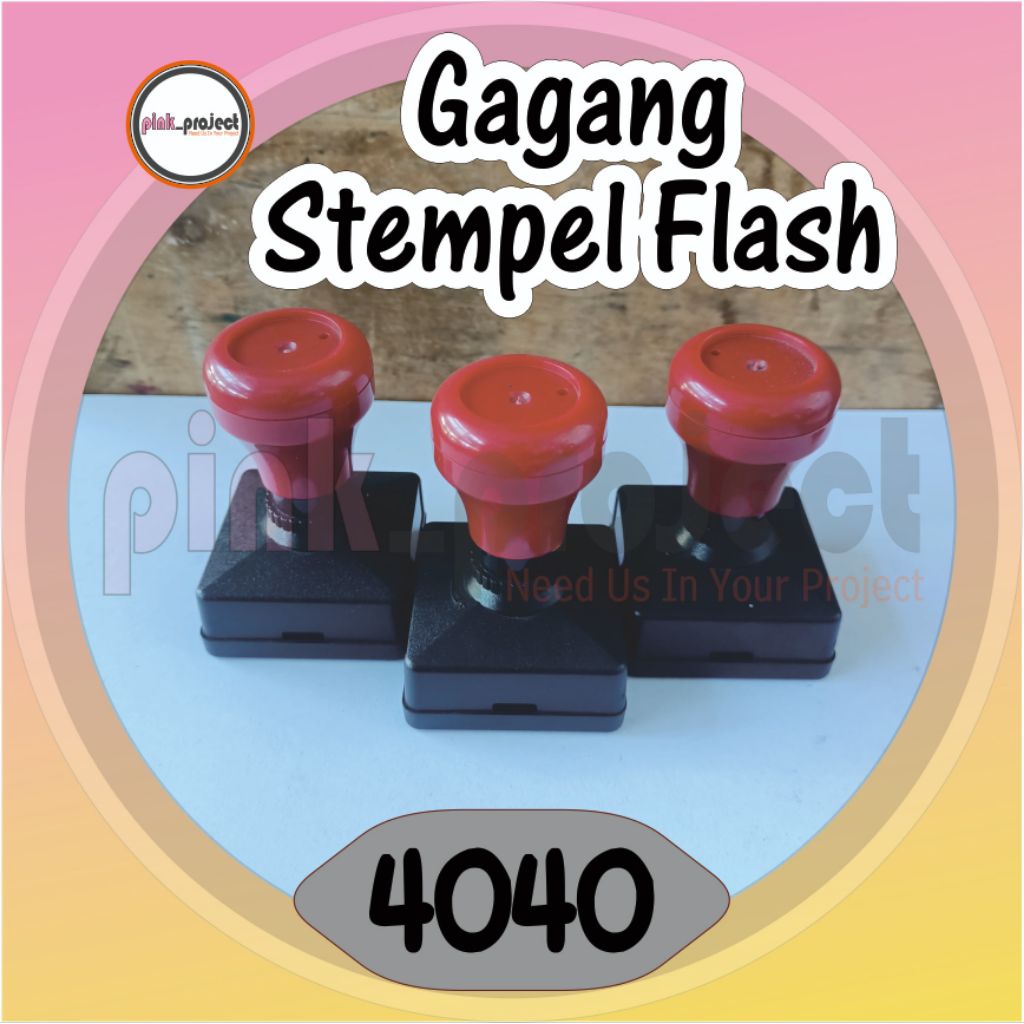

Gagang Stempel Flash Warna Otomatis UKURAN 4040