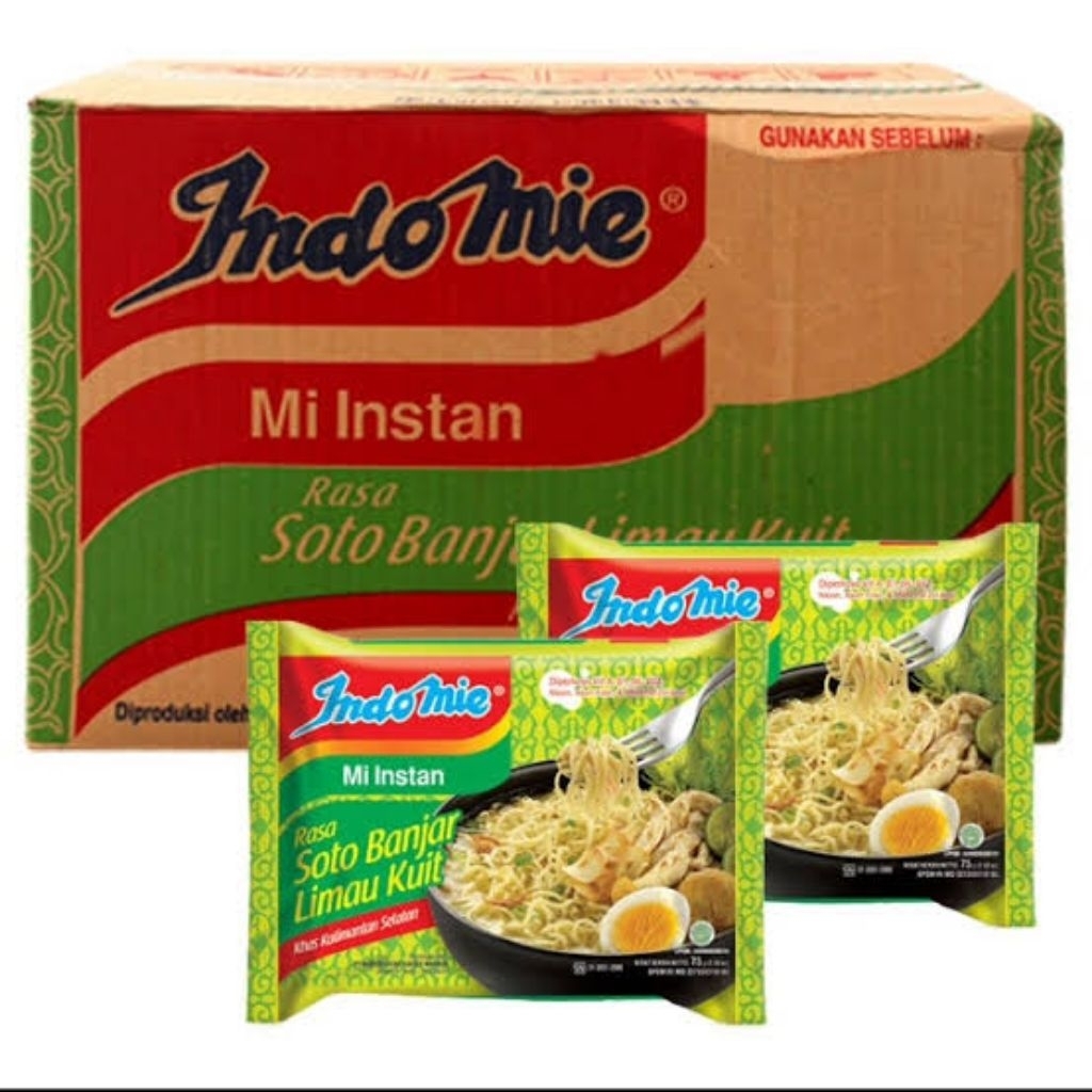 

Mie Instan Indomie Rasa Soto Banjar Limau Kuwit 1 Dus Isi 40 bungkus