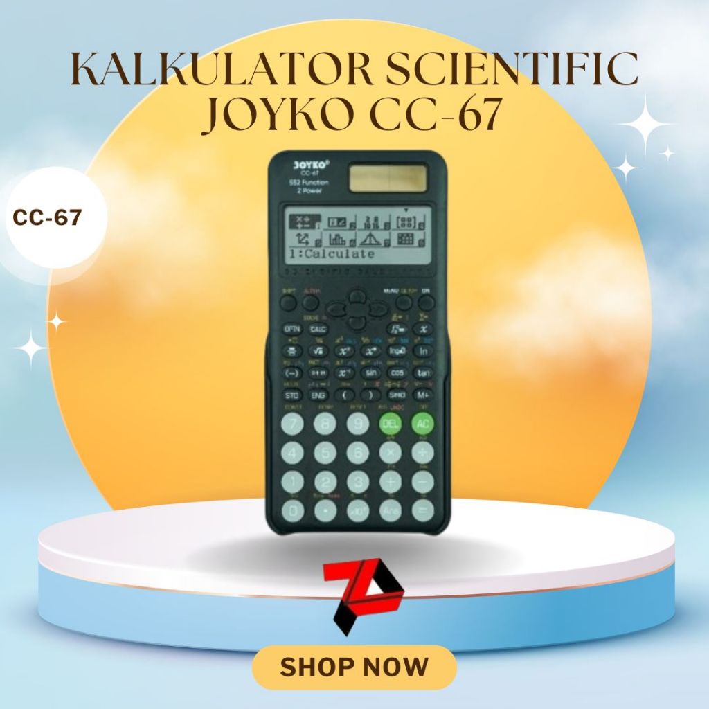 

Kalkulator scientific Joyko CC-67 (552 Function)