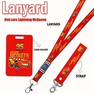 

STRAP LANYARD CARD HOLDER Space Mcqueen the car Gantungan Kunci - Tali Handphone - ID Card
