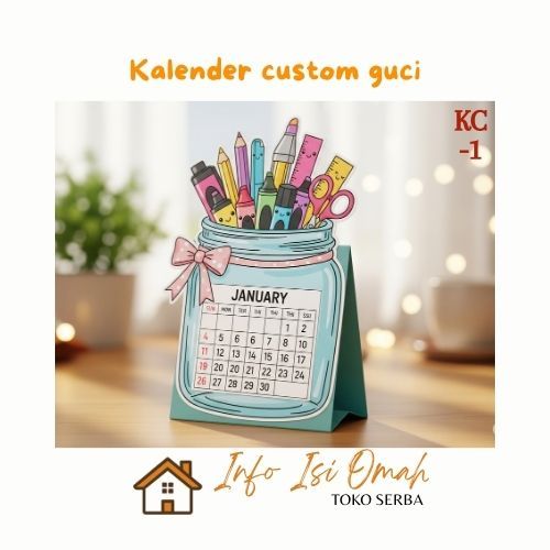 

Kalender Meja Custom Guci Unik Lucu | Souvenir Hadiah Kreatif | Kalender custom