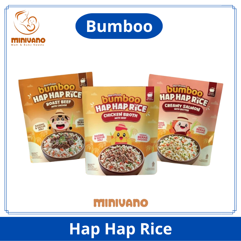 

BUMBOO Hap Hap Rice - Beras Organik Tanpa Pestisida & Pengawet Bahan Alami - Double Protein