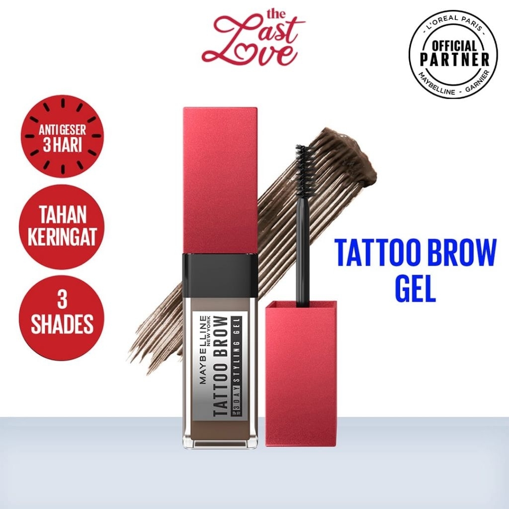 Last Love Maybelline Tatto Brow 3 Day Styling Gel Brown - Makeup Eye