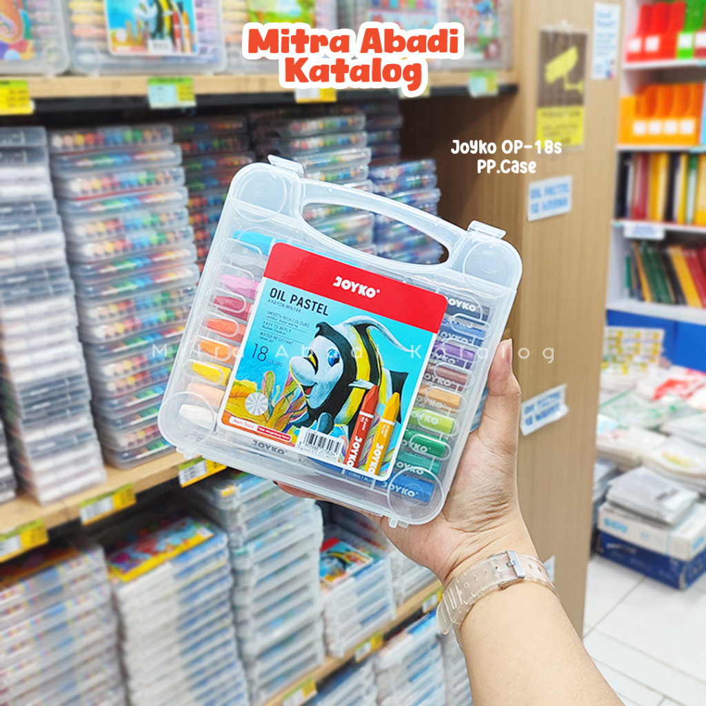

OIL PASTEL JOYKO OP-18S (PP.CASE) / OP18S HEXA ORIGINAL CRAYON KRAYON LOMBA MEWARNAI ANAK ALAT TULIS