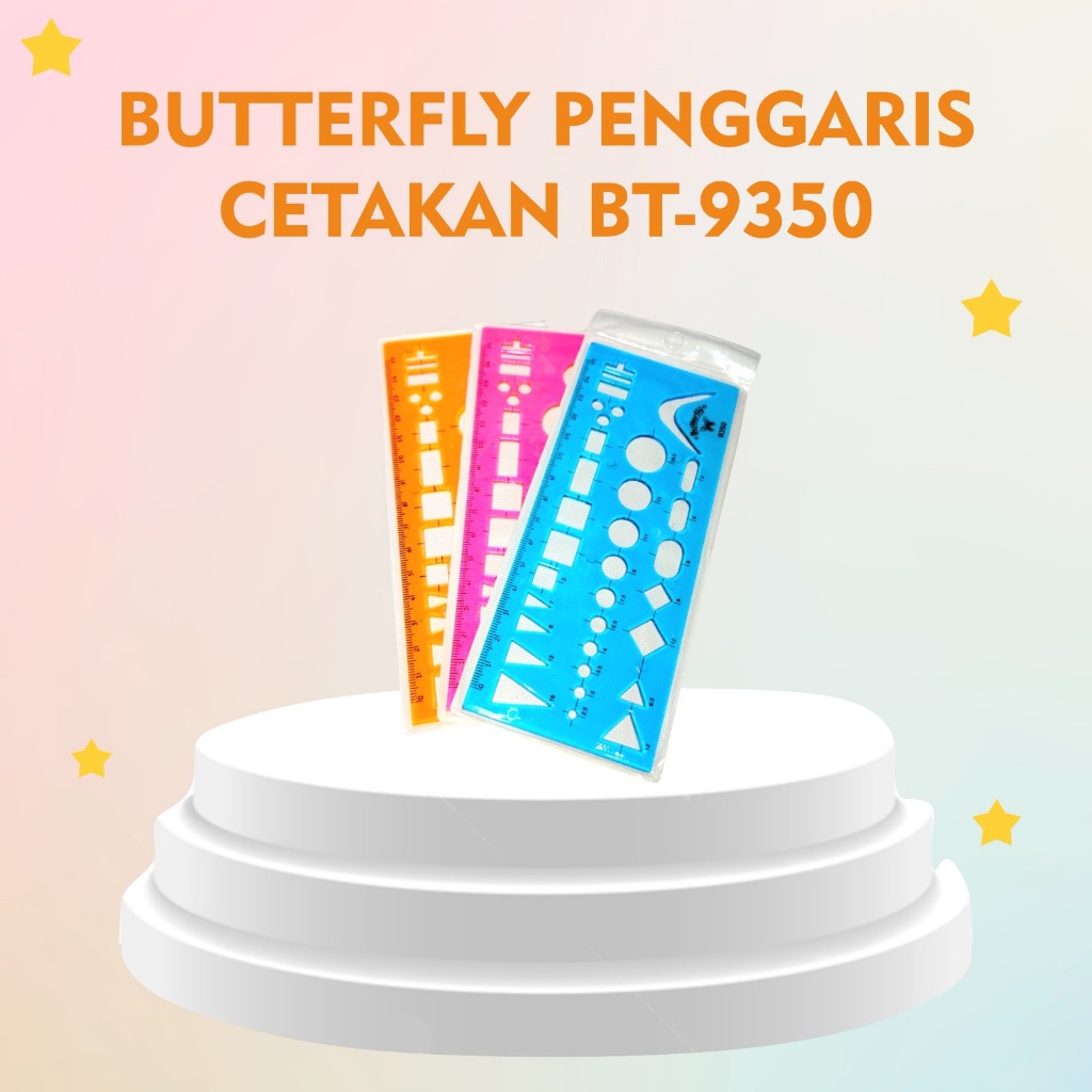 

BUTTERFLY PENGGARIS SABLON BT9350/Penggaris Butterfly Sablon BT 9350