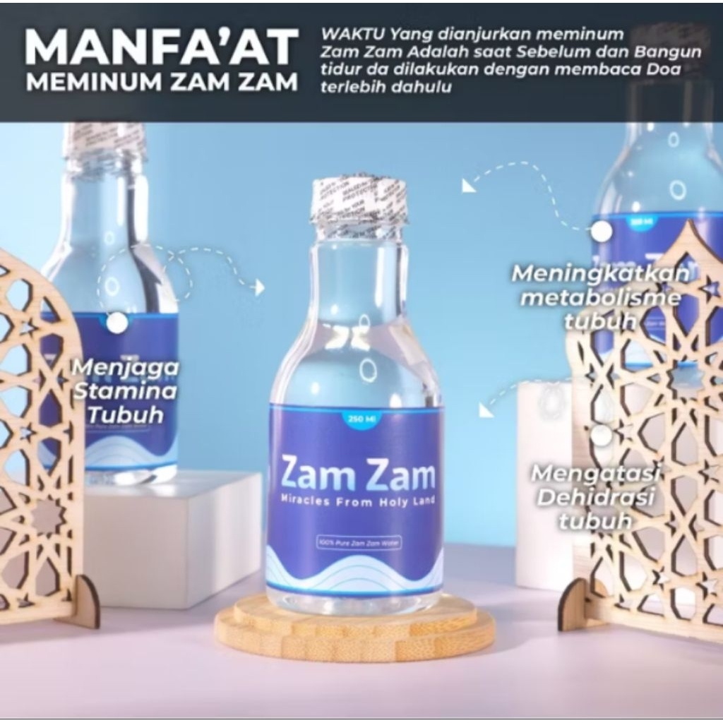 

air zam-zam asli Mekkah Al mukarromah