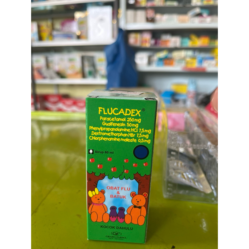 Flucadex sirup / obat batuk pilek demam anak