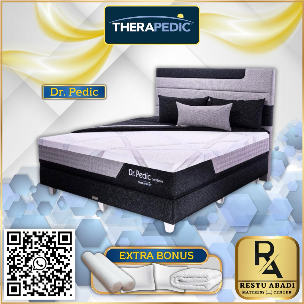 SPRINGBED THERAPEDIC DR PEDIC KASUR/FULLSET
