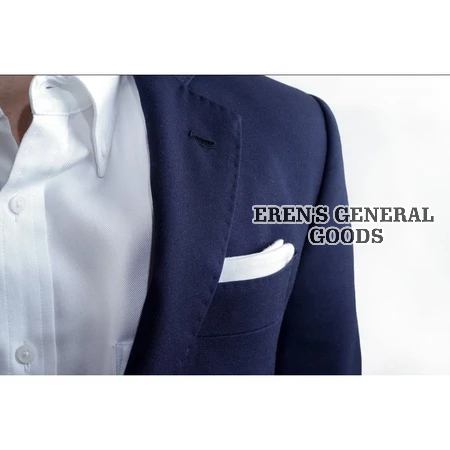 TERMURAH Sapu Tangan Aksesoris Jas Formal Pria Warna Putih Bahan Kain Linen Halus