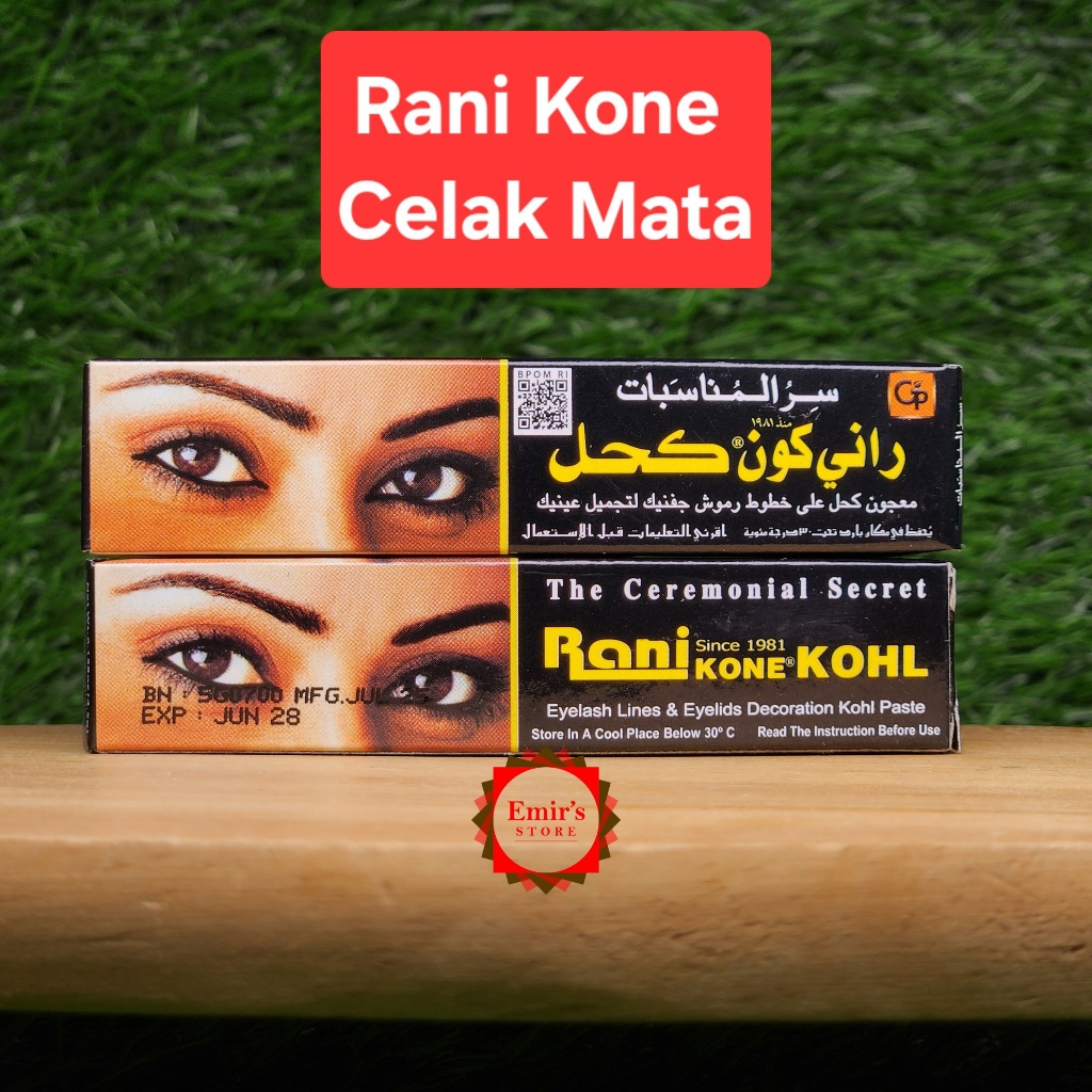 Rani Kone Eyelash & Eyelids Paste | Celak Mata Rani Kone | Rani Kone Eyeiner | 4,5 Gr