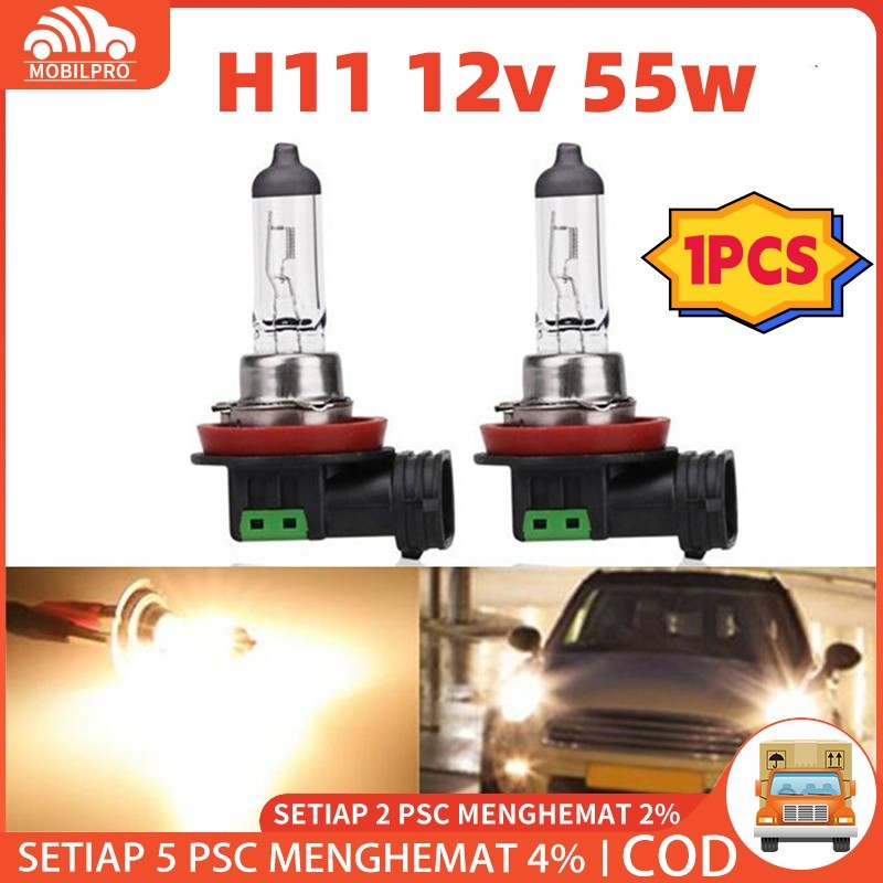 Lampu Bohlam Bohlamp Foglamp Mobil H11 12v 55w Philips Philip ORIGINAL Harga Satuan (1pcs)