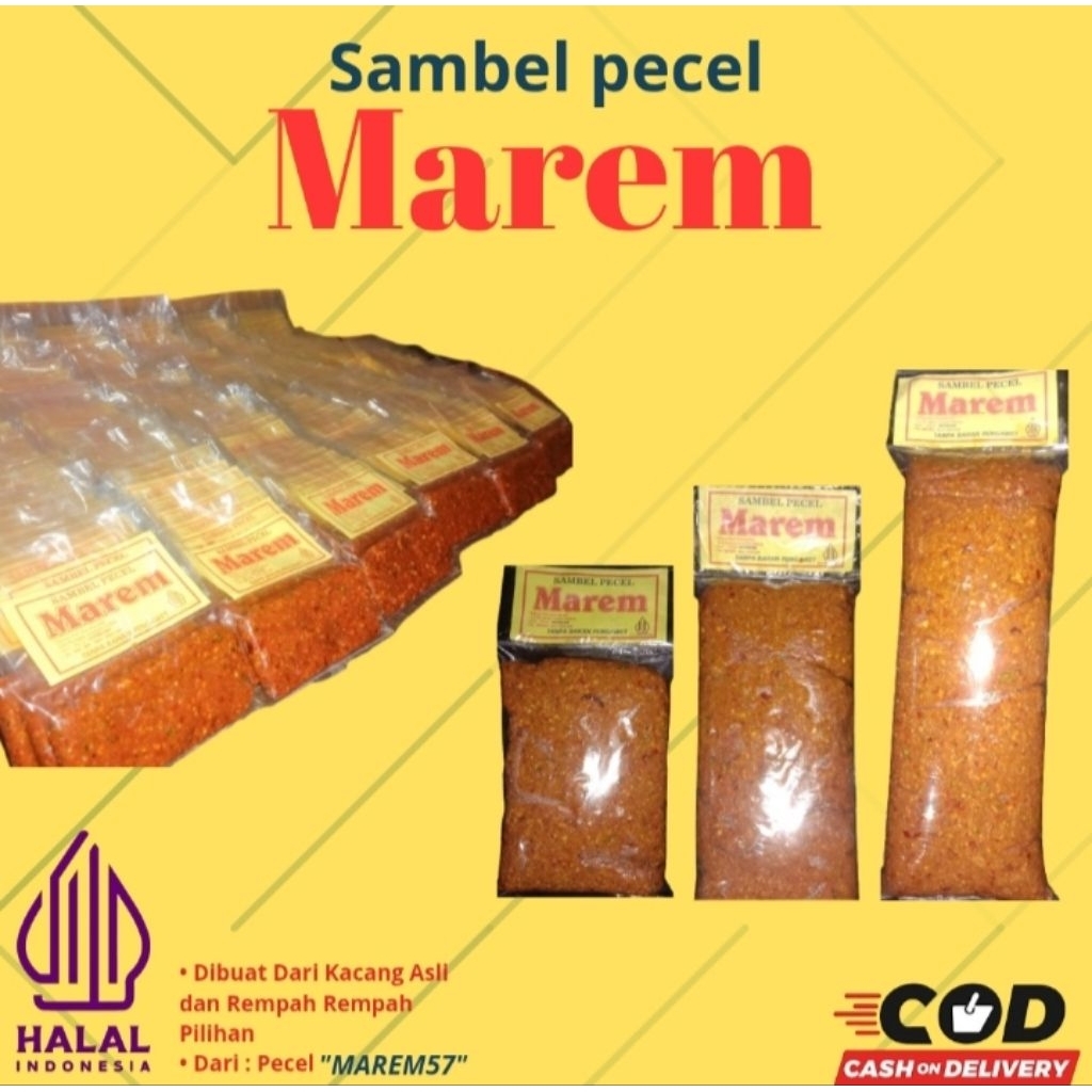 

Sambel Pecel MAREM tanpa bahan pengawet