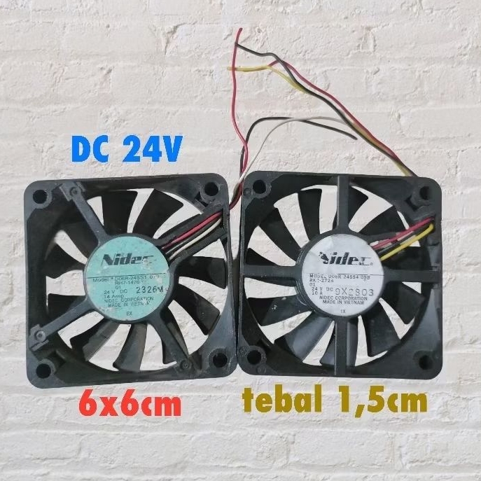 Kipas DC 6cm 24V / Tebal 1,5cm